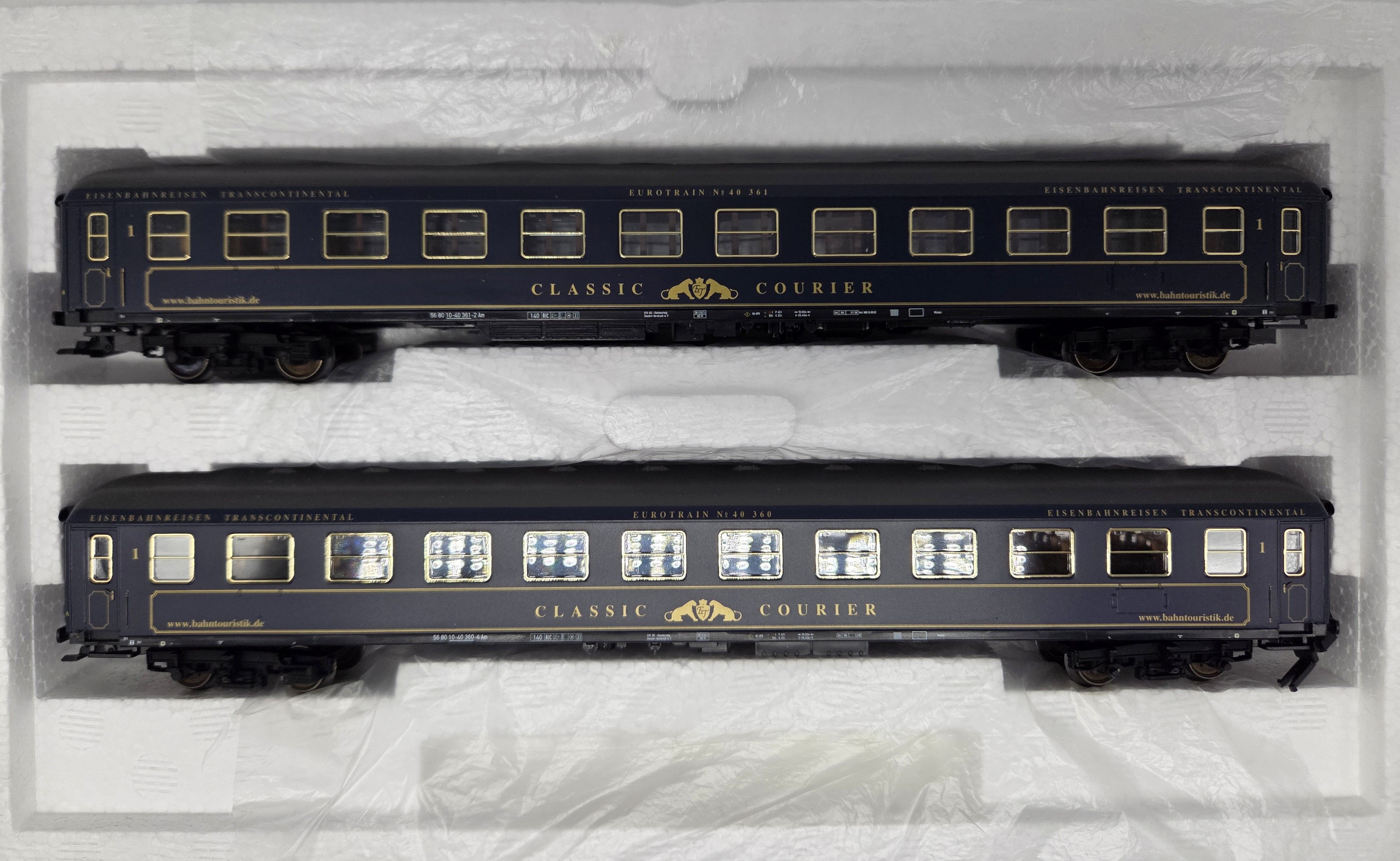 42811 Maerklin - 4er-Set Sonderwagen Classic Courier Wagen - Spur H0