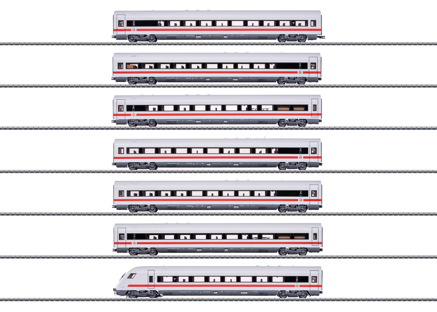 42930 Maerklin - ICE-Wagen-Set zur BR 101 DB AG mfx 7-tlg. - Spur H0