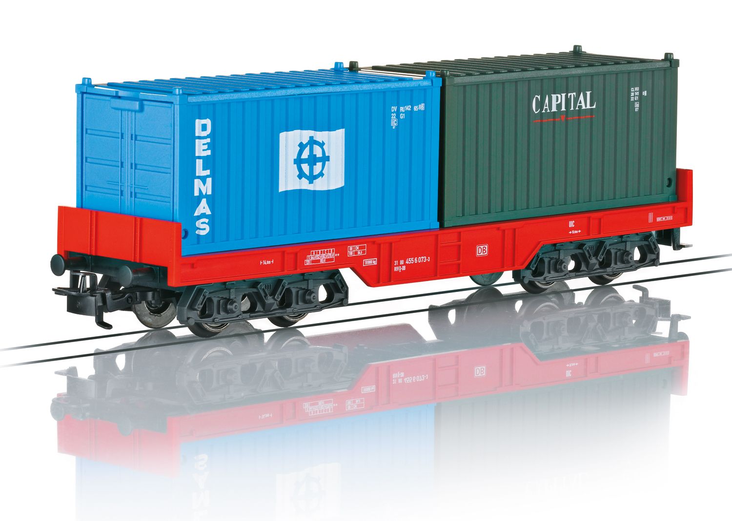 44700 Maerklin - Containertragwagen DB AG - Spur H0