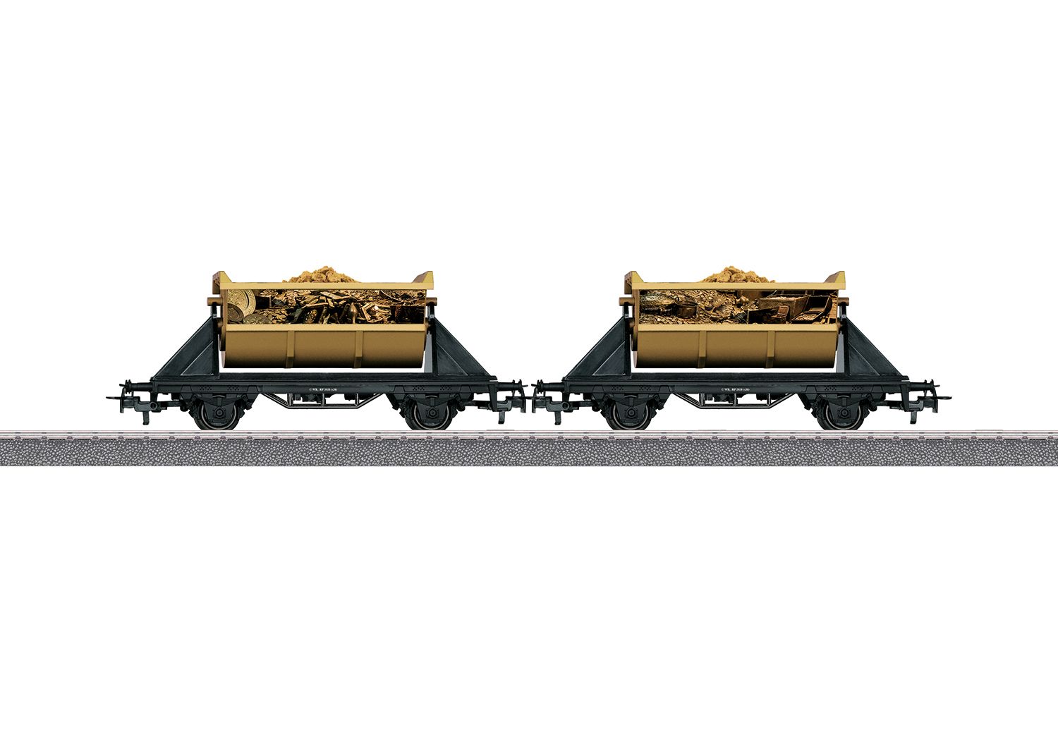Wagen in einer individuellen Gestaltung zum Schatz der Wilden 13. Inklusive Goldnuggets als Wagenbeladung. Inklusive Piratenaugenklappe.