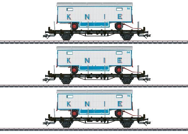 Güterwagen-Set 3-tlg. 100 Jahre Circus Knie der SBB in Ep.VI  Umkarton hat Lagerspuren