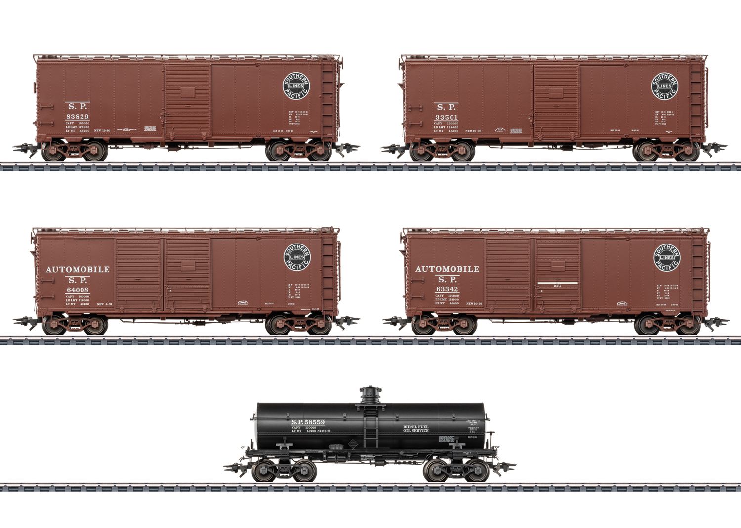45667 Maerklin - US G�terwagenset SP Southern Pacific 5-tlg. LIM. - Spur H0