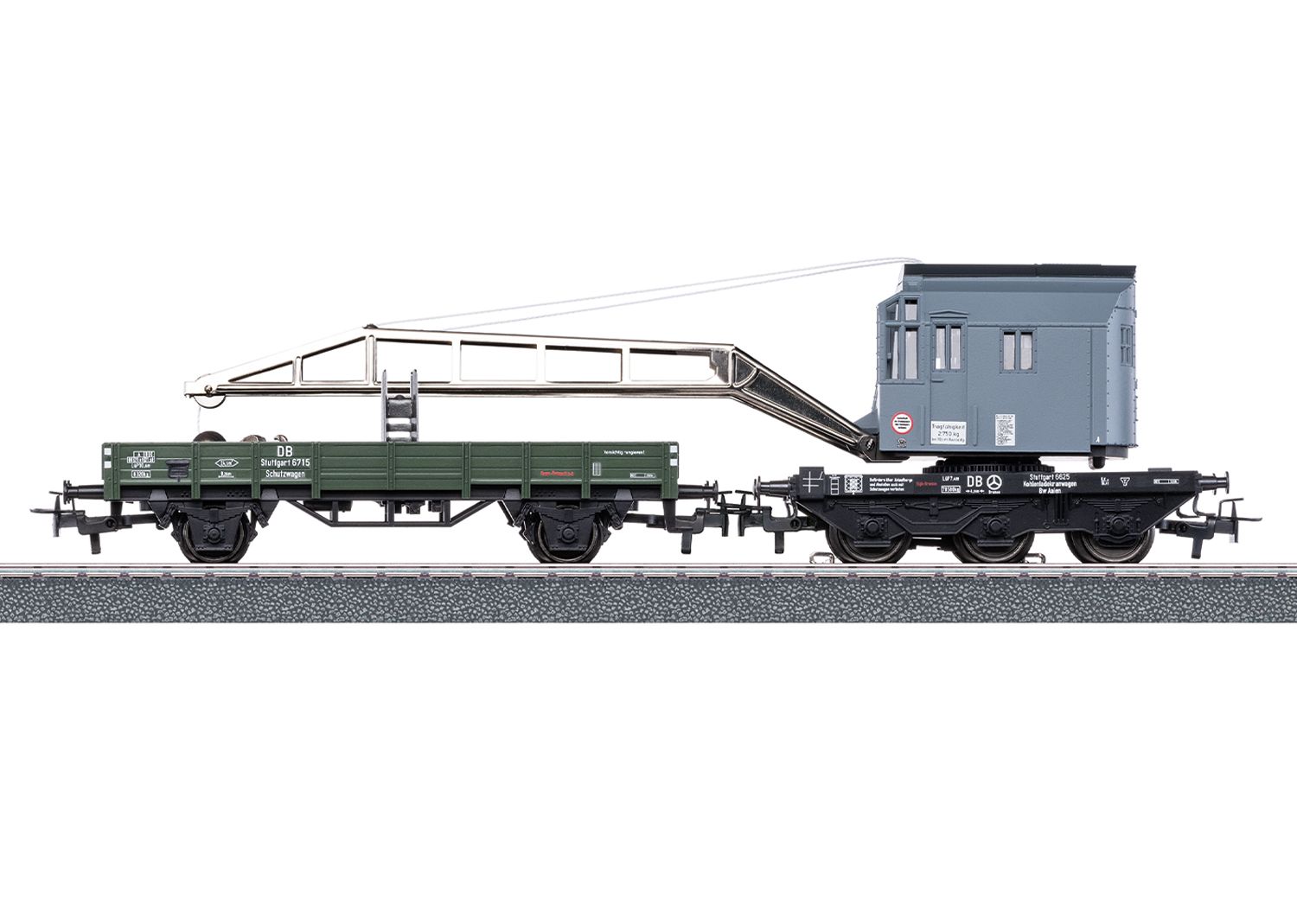 46719 Maerklin - Kranwagen-Set mit Digital-Funktionen mfx - Spur H0