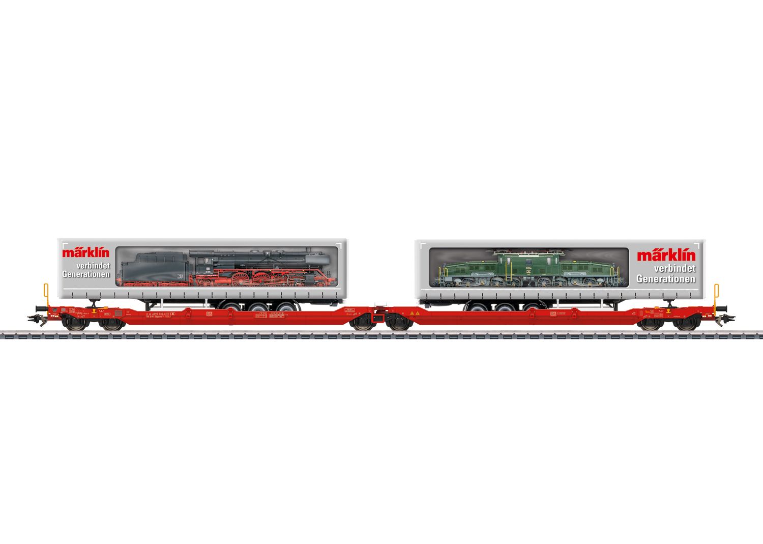 47477 Maerklin - Doppel-Taschenwagen DB AG M�rklin-Werksverkehr - Spur H0