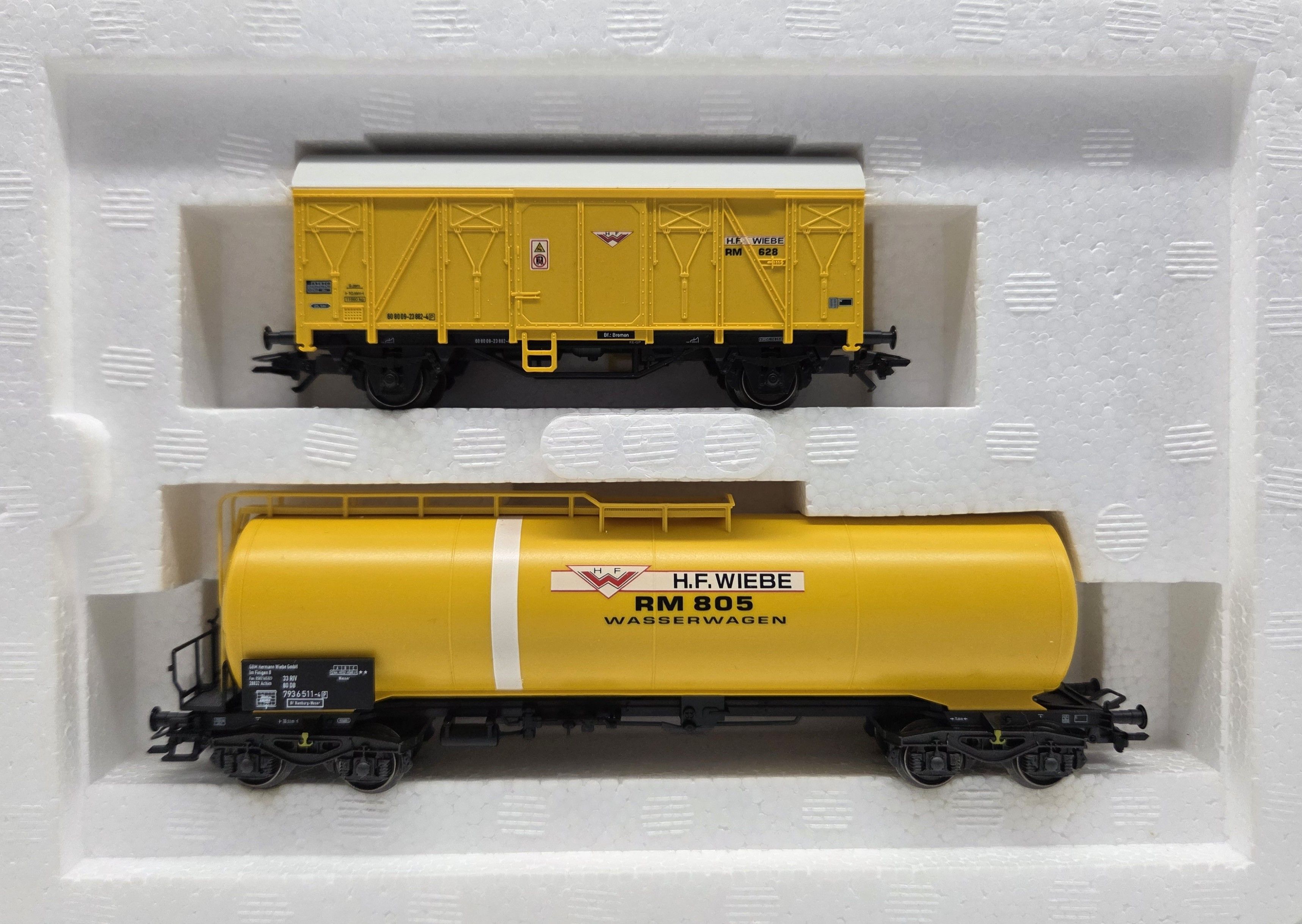 47874 Maerklin - 2 tlg Bauzugwagen-set wiebe H0 - Spur H0