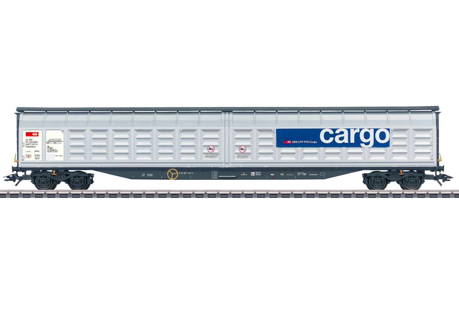 2021 Wiederauflage. Großraum-Schiebewandwagen Bauart Habbiillns der Schweizerischen Bundesbahnen (SBB). In Ausführung der SBB Cargo AG, Basel.
