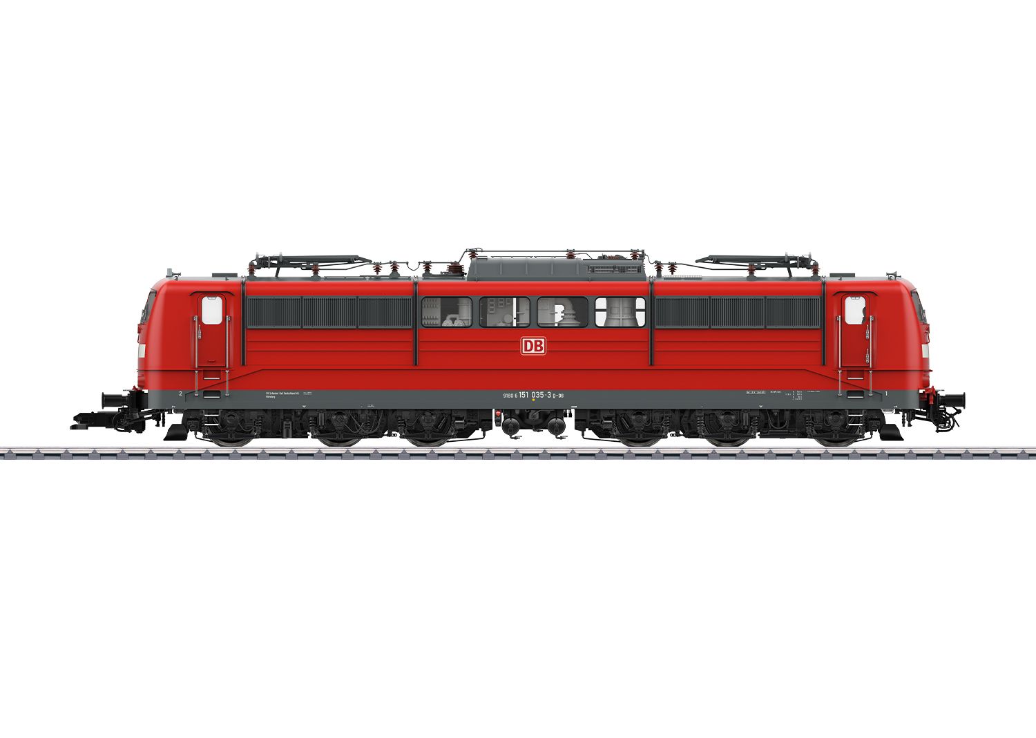 55256 Maerklin - E-Lok BR 151 035-3 DB-Cargo verk.rot mfx-Sound/Telex/Panto - Spur 1
