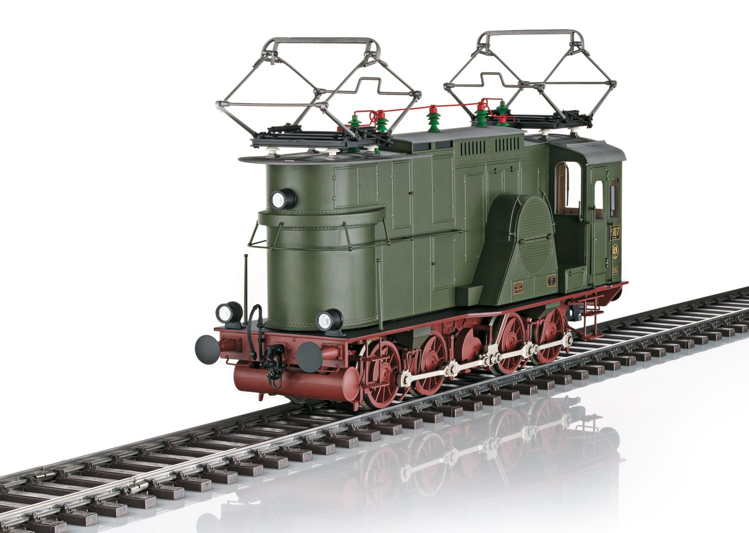55507 Maerklin - E-Lok EG 507 KPEV gr�n mfx-Sound/Panto/Telex - Spur 1