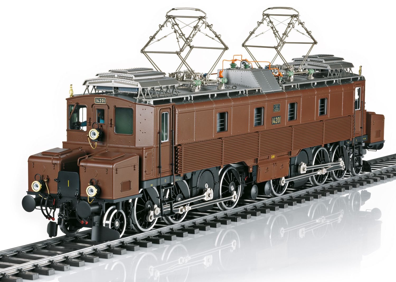 55526 Maerklin - E-Lok Ce 6/8 14201 K�fferli SBB braun VI mfx/DCC-Sound - Spur 1
