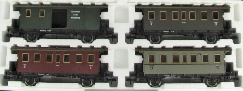 58211 Maerklin - Personenwagenset W�rttemberg 4-teilig gesupert - Spur 1