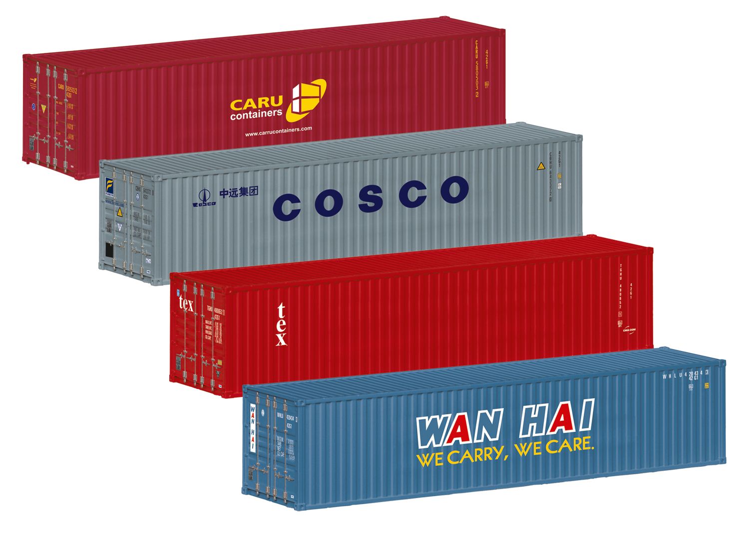 76552 Maerklin - Container-Set 40ft. - Spur H0