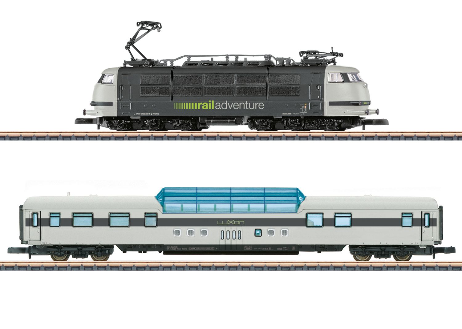 81283 Maerklin - Zugpackung Luxon Railadventure 2-tlg. - Spur Z