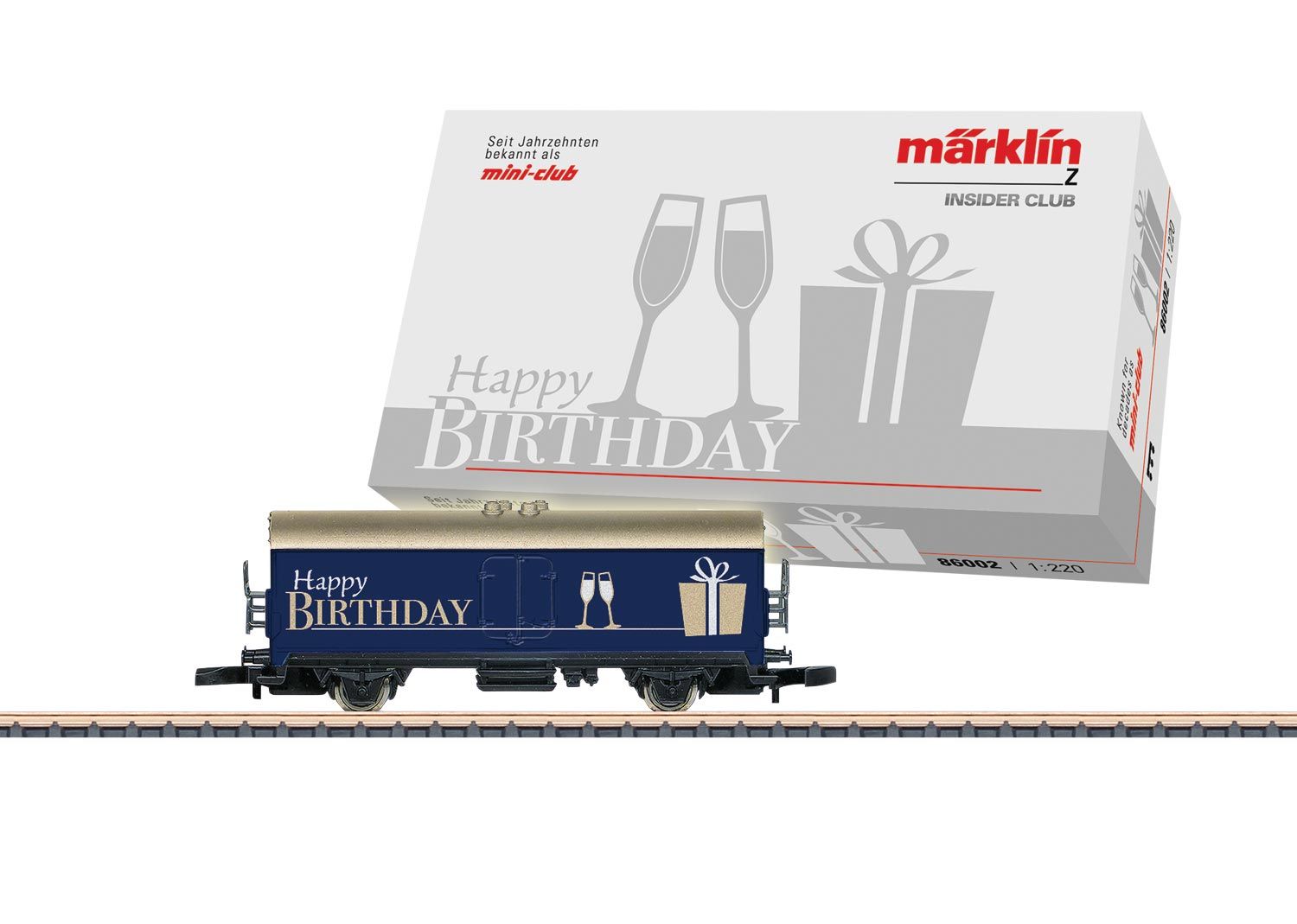 "Happy Birthday", die Melodie ertönt beim Öffnen der Verpackung.