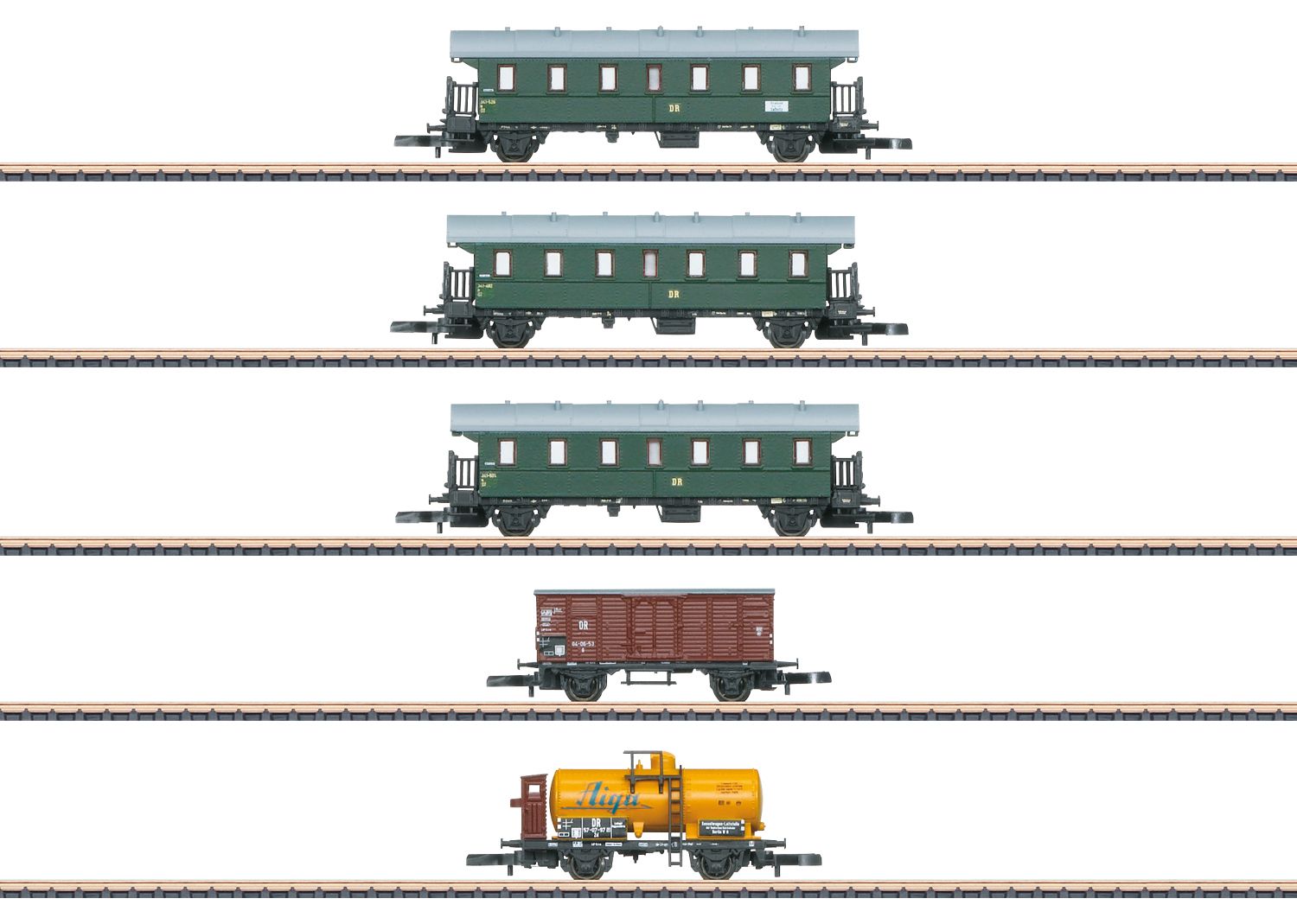 87503 Maerklin - Wagen-Set R�ganer B�der-PmG DR - Spur Z
