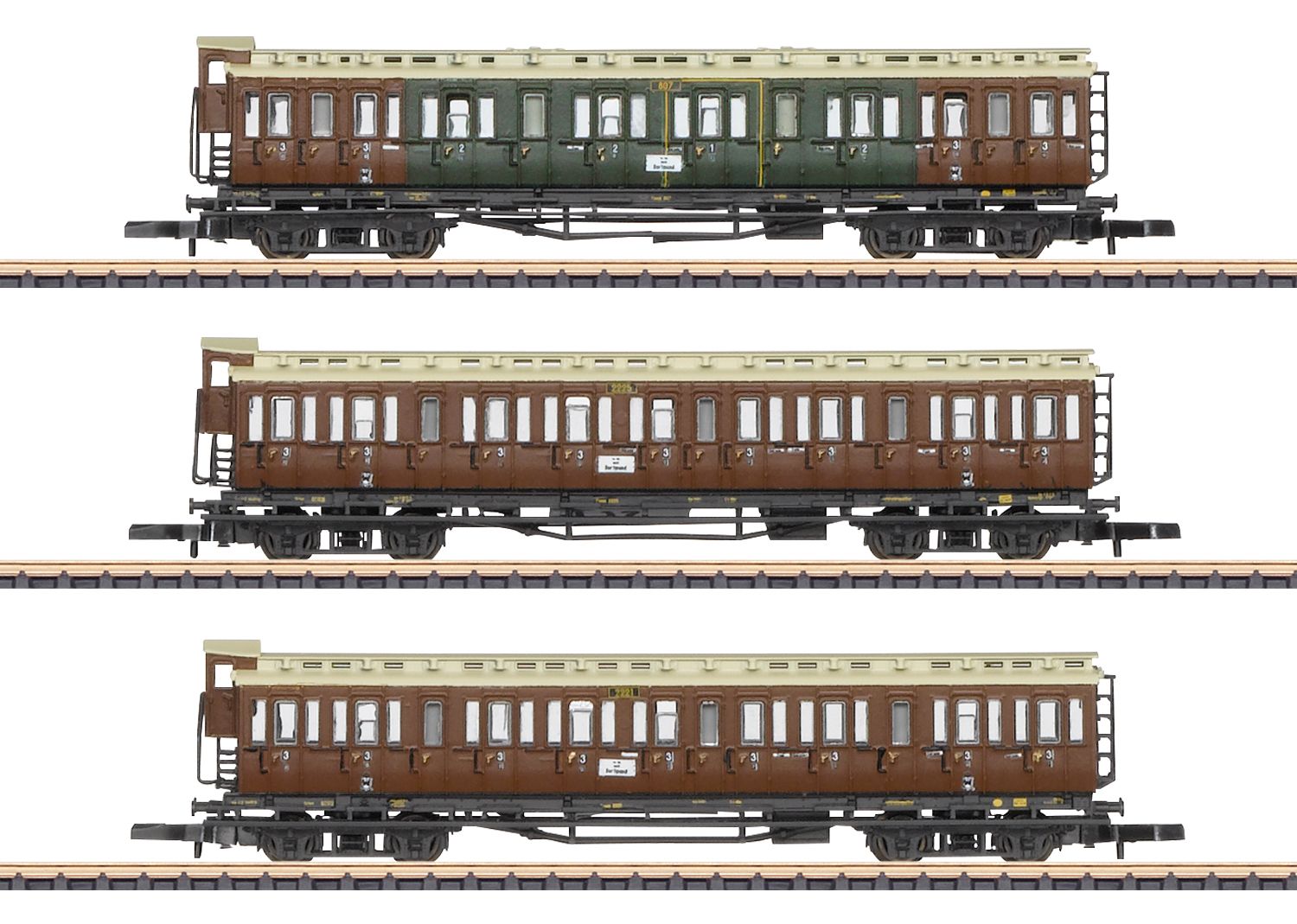 87568 Maerklin - Abteilwagen-Set KPEV - Spur Z