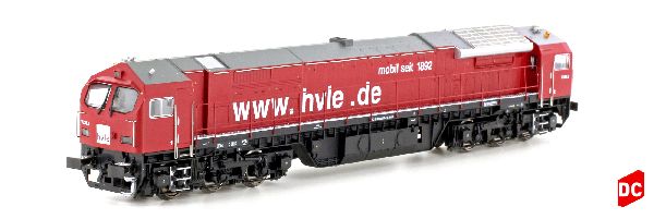 Dieselelektrische Lokomotive Red Tiger 2 DE-AC33C der Havelländischen Eisenbahn AG (HVLE), Epoche V - VI.