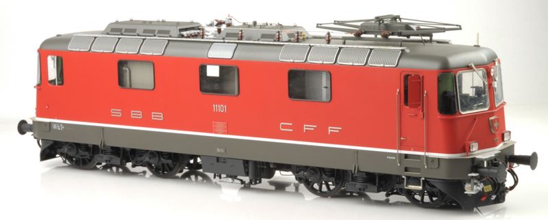eckige Scheiwerfer, letzter Zustand, Komplett in Messing gefertigt, mit ESU LokSound XL 5-Decoder, LüP 481 mm