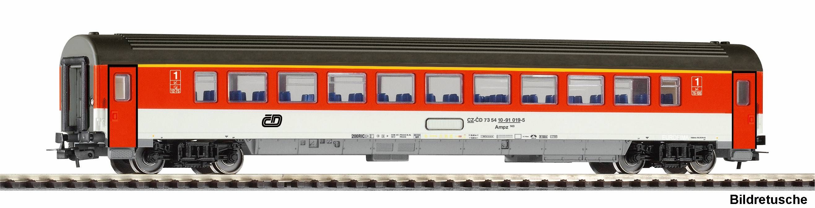 27744 Piko - Personenwagen 1. Klasse CD VI - Spur H0