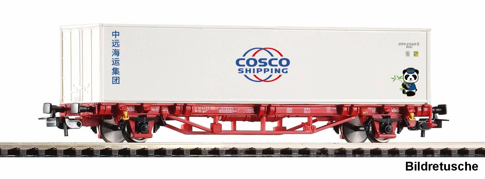27749 Piko - Containertragwagen Lgs Cosco - Spur H0