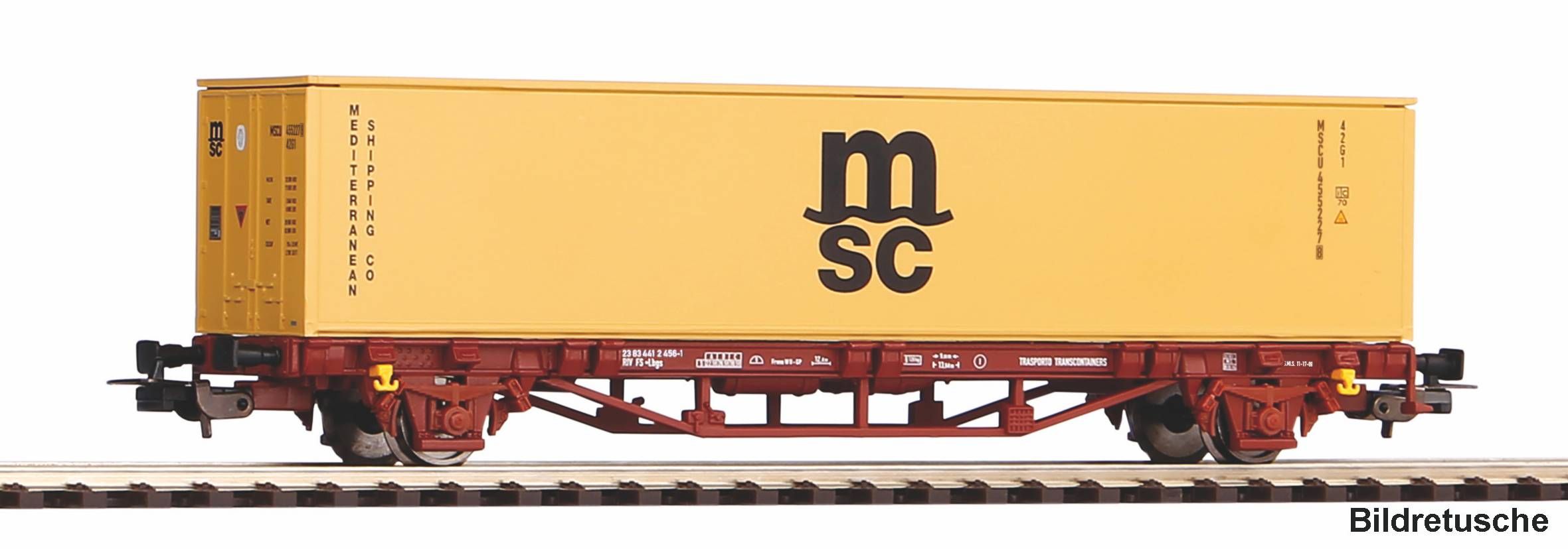 27751 Piko - Containertragwagen MSC FS VI - Spur H0