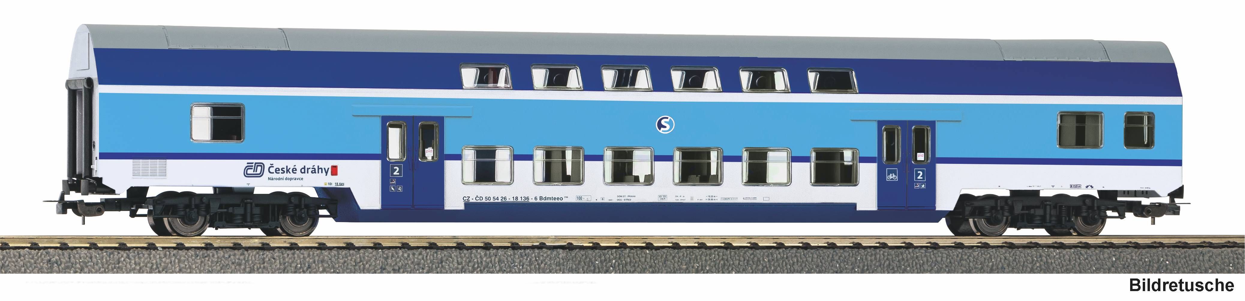 27755 Piko - Doppelstock Personenwagen CD - Spur H0
