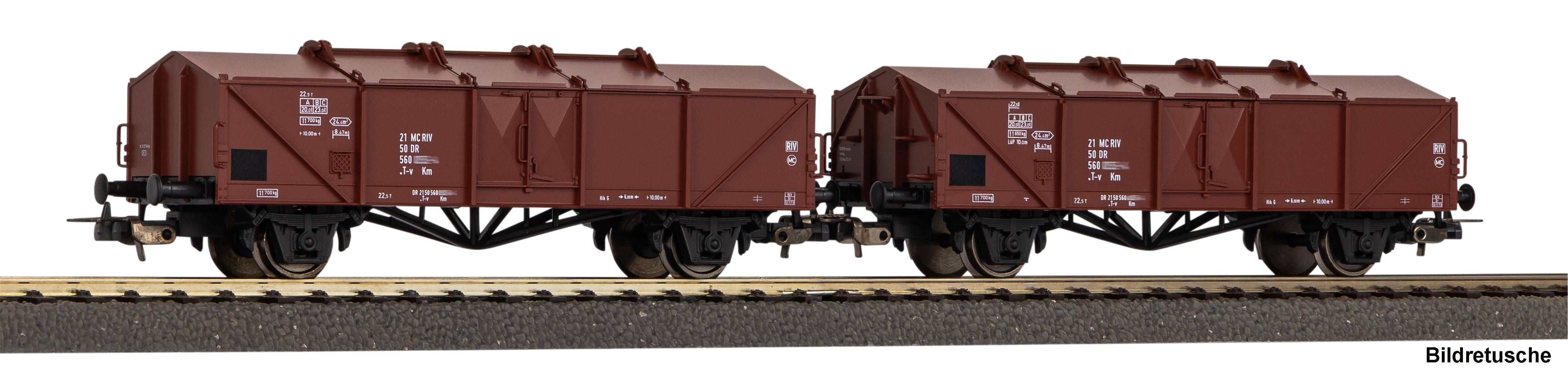 28331 Piko - 2er Set Klappdeckelwagen Kmm - Spur H0