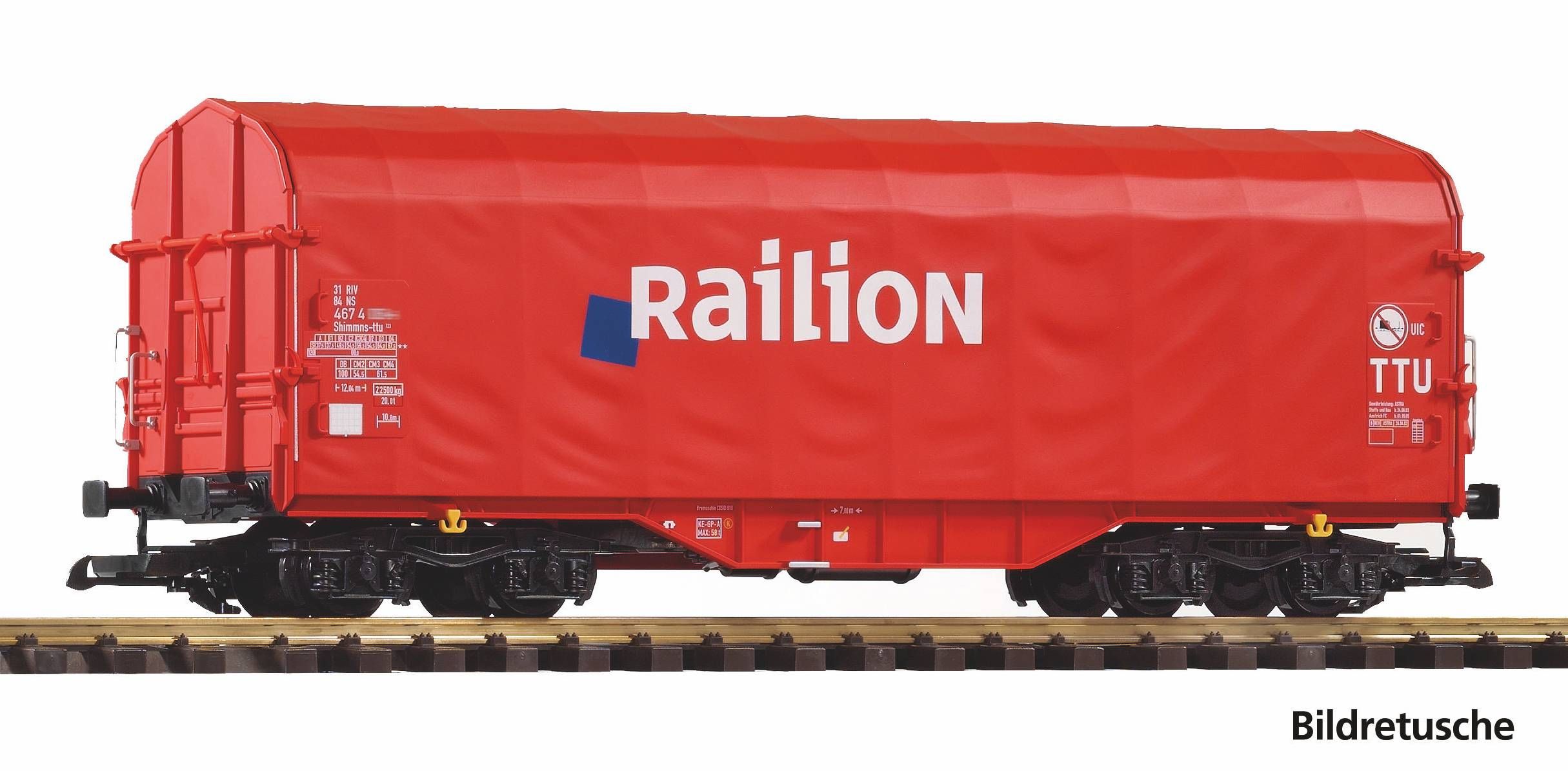 37020 Piko - G Schiebeplanenwagen DB Raill - Spur 2m