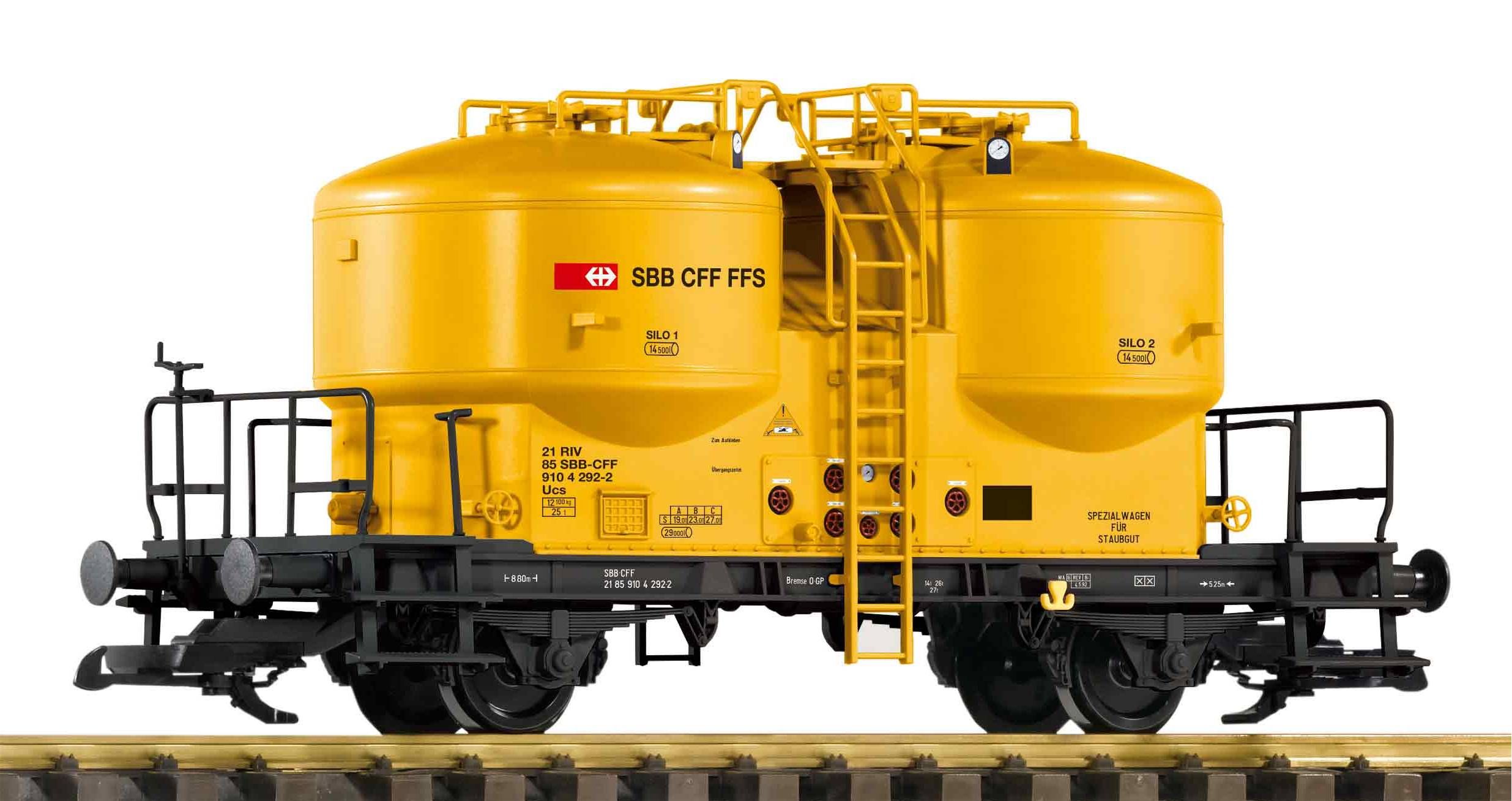 37797 Piko - G Zementsilowagen SBB V - Spur 2m