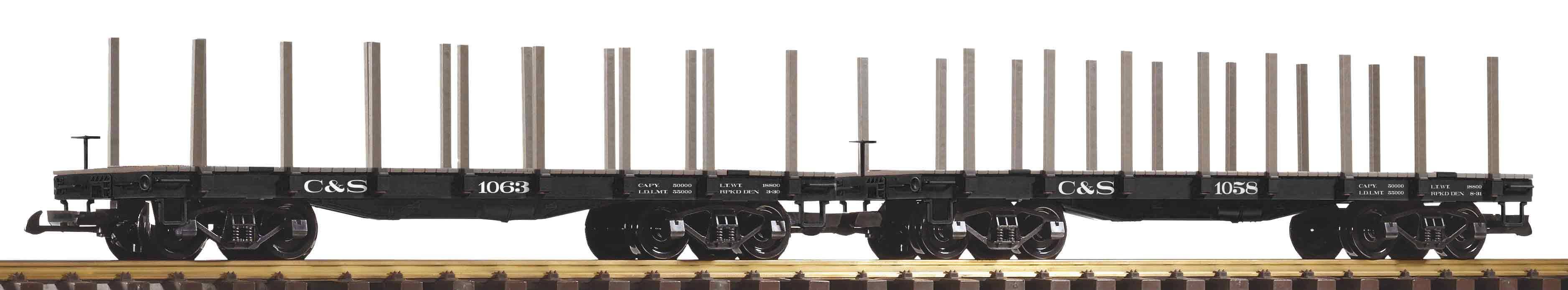 38785 Piko - G 2er Set Rungenwagen C&S - Spur 2m