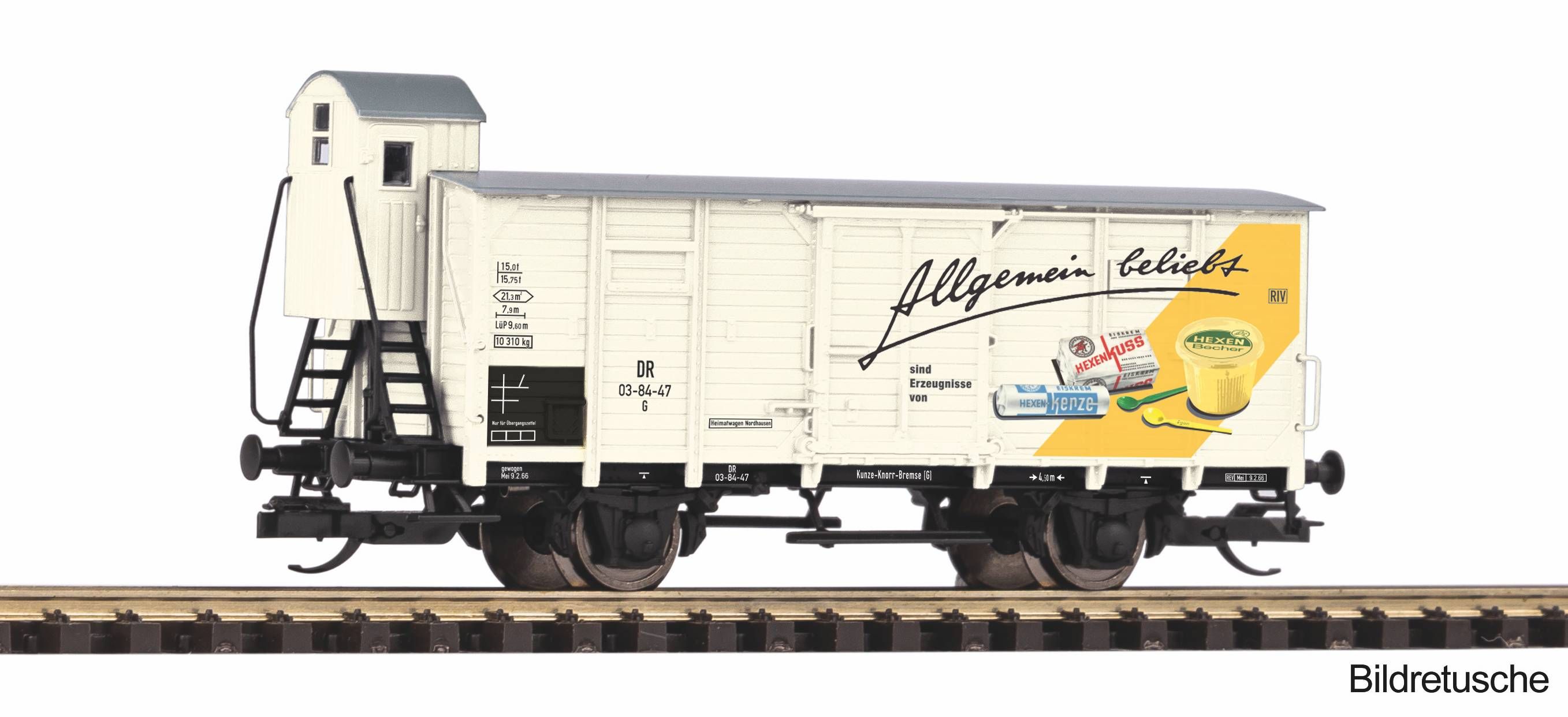 47853 Piko - TT Gedeckter Gueterwagen G02 - Spur TT