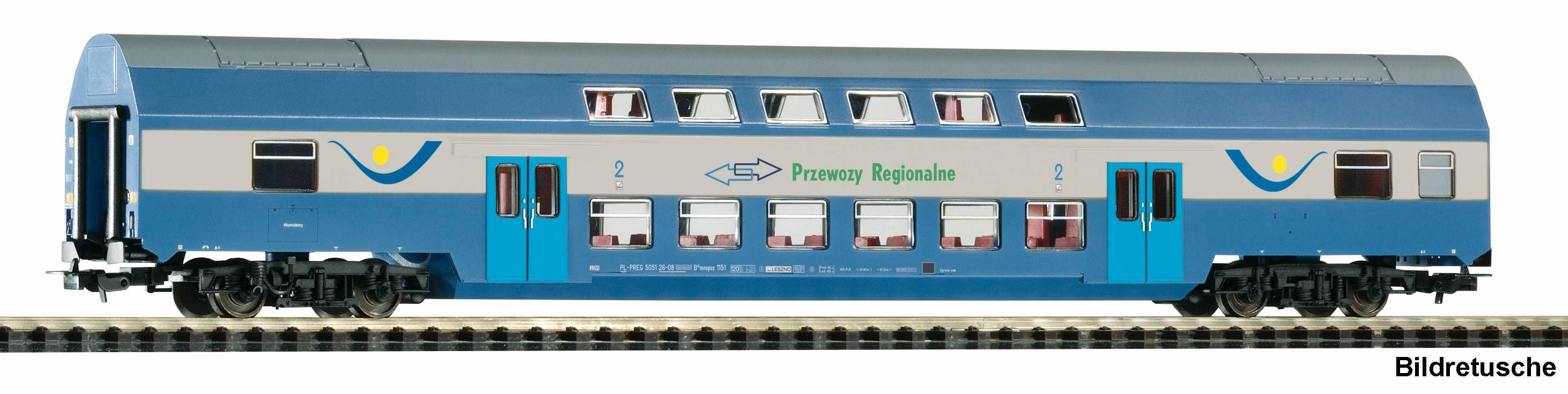 53108 Piko - Doppelstockwagen 2. Klasse PR - Spur H0