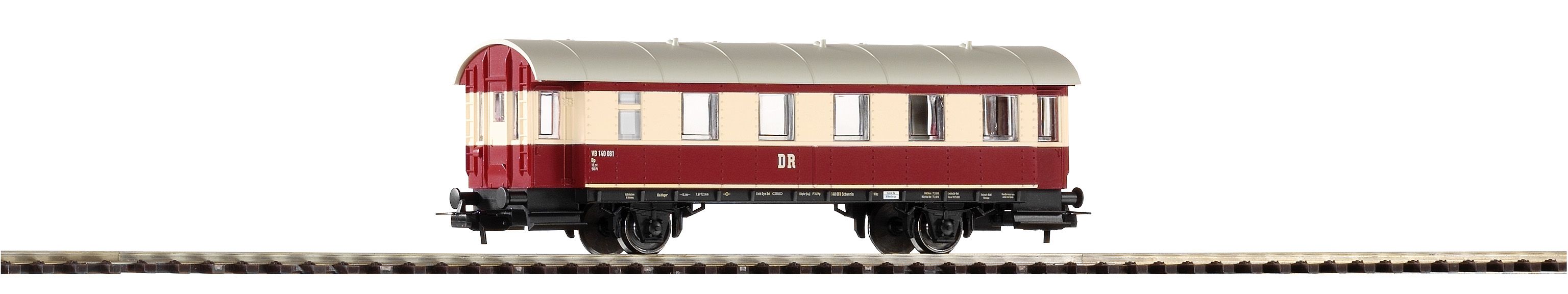 57633 Piko - Personenwagen Bp DR III rot/elfenbein - Spur H0