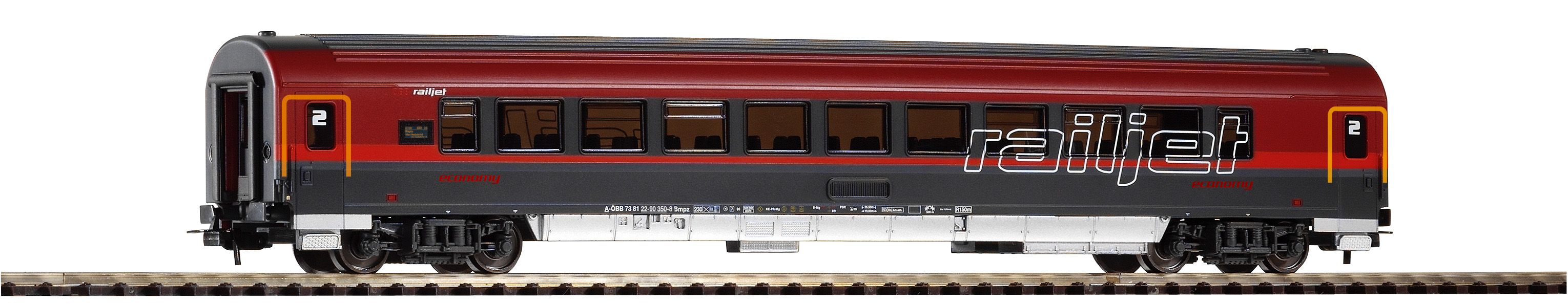 57642 Piko - Schnellzugwagen 1.Kl. Railjet VI - Spur H0