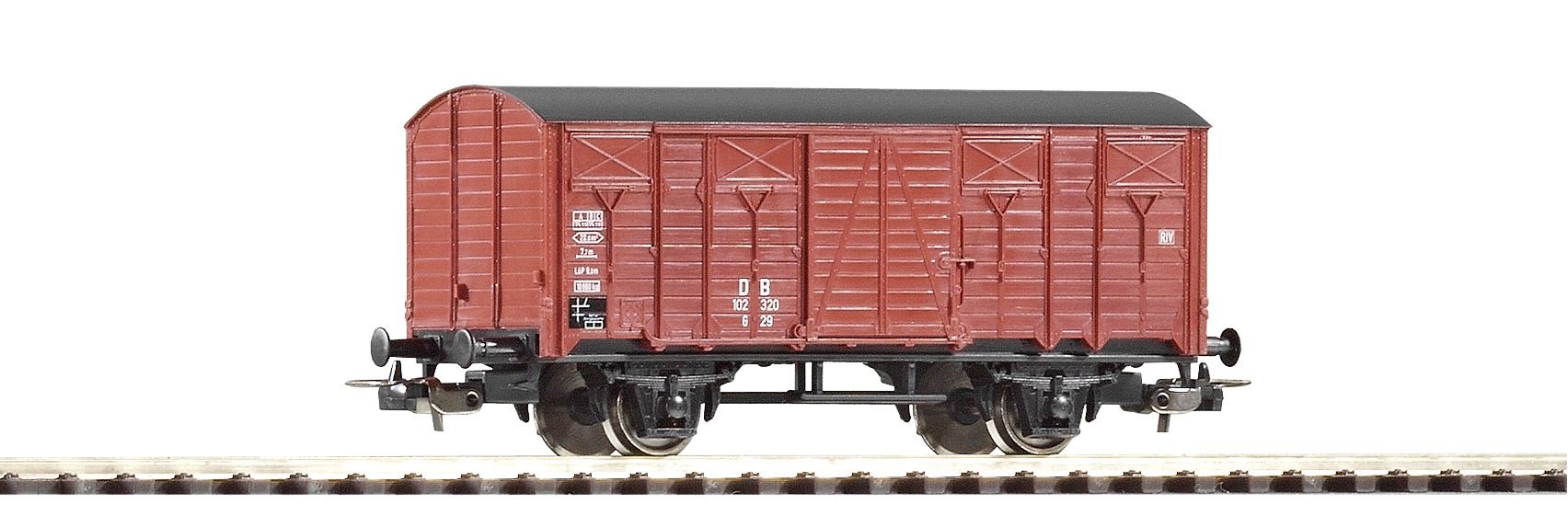 57709 Piko - Ged. G�terwagen DB III - Spur H0