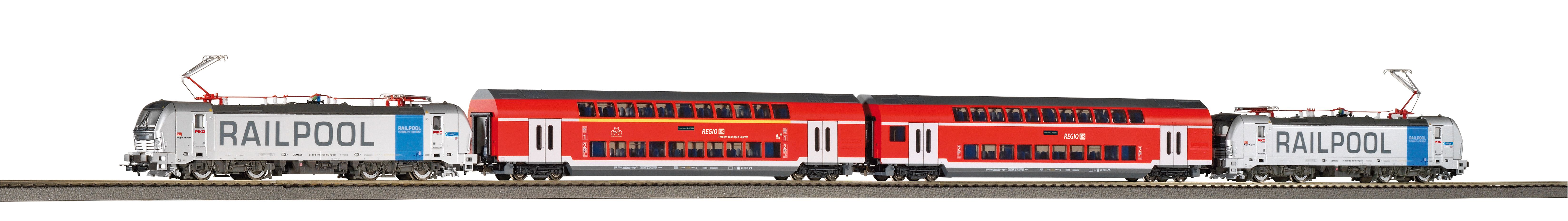 58115 Piko - Zugset Franken-Th�ringen-Express 4-tlg. DC-analog - Spur H0