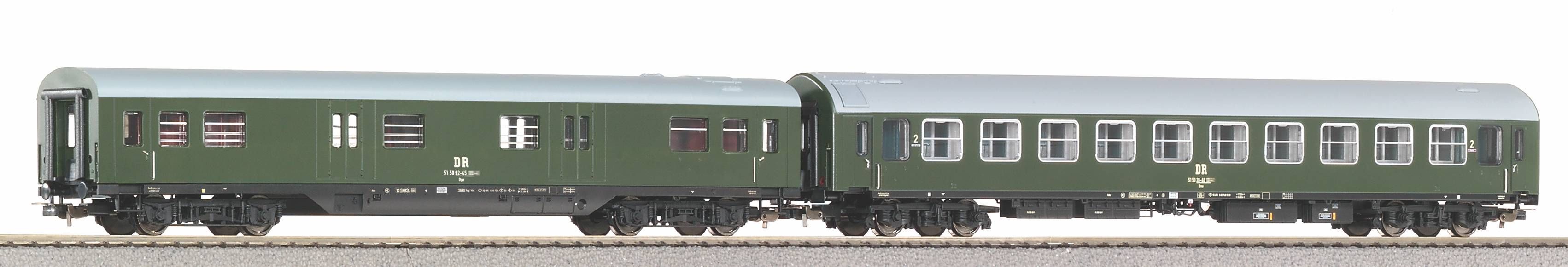 58246 Piko - 2tlg. Personenwg.-Set D 244 - Spur H0