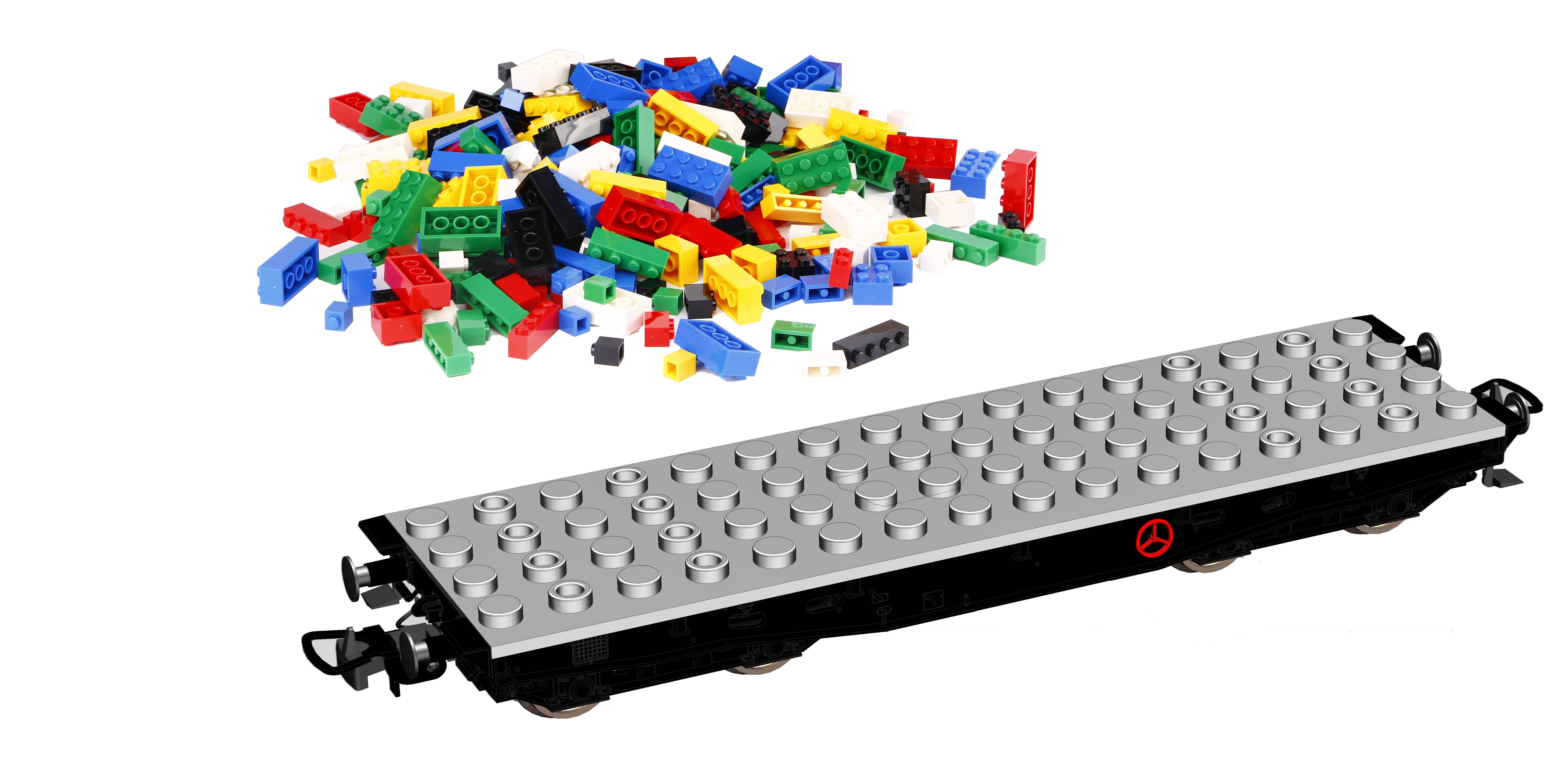 58405 Piko - Klemmbausteine-Wagen - Spur H0