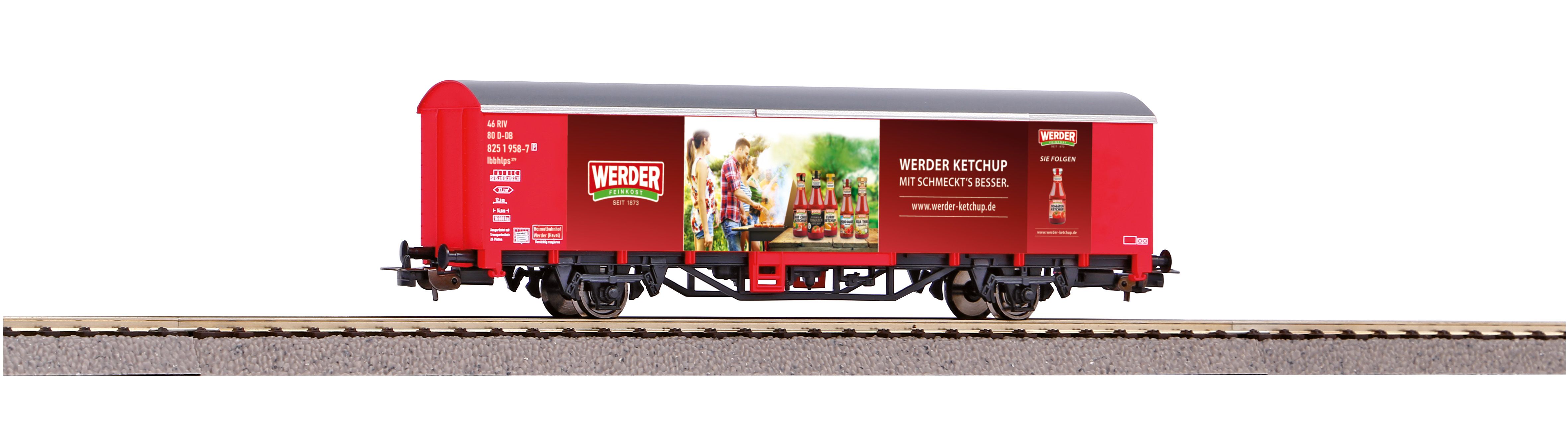 gedeckter Güterwagen Starke Marken Werder Ketchup DB AG Epoche VI
