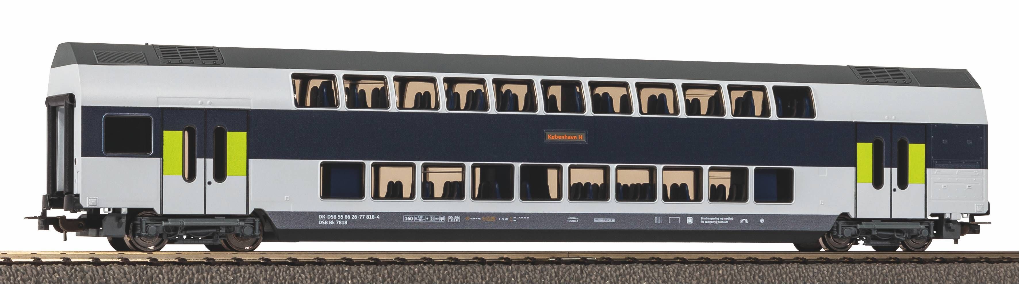 58816 Piko - Doppelstockwg. DSB 2. Kl bla - Spur H0