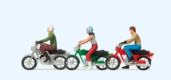 10126 Preiser - Mokickfahrer - Spur H0