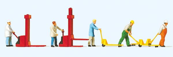 10294 Preiser - Lagerarbeiter, Stapler - Spur H0