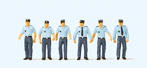 10341 Preiser - Polizisten in Sommeruniform, - Spur H0