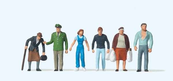 10378 Preiser - Passanten, Polizist - Spur H0