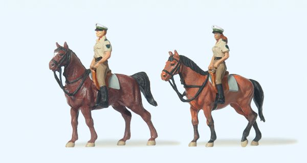 10389 Preiser - Berittene Polizei. Sommerunif - Spur H0