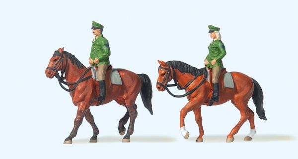 10390 Preiser - Berittene Polizei. Deutschlan - Spur H0