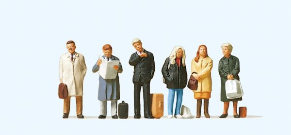 10411 Preiser - Wartende Reisende - Spur H0