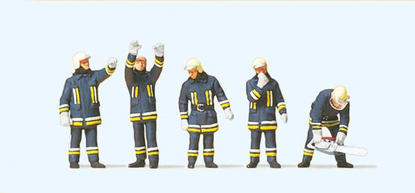 10486 Preiser - Feuerwehrm�nner in moderner E - Spur H0