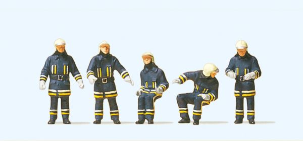 10487 Preiser - Feuerwehrm�nner in moderner E - Spur H0