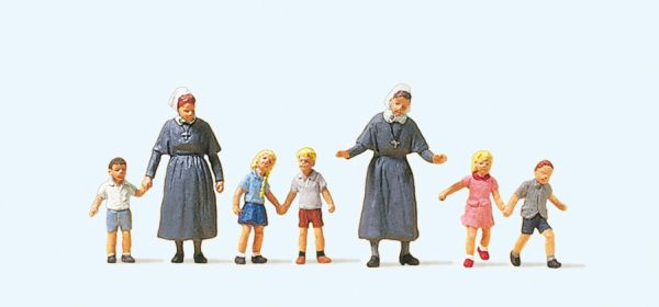 10533 Preiser - Diakonissen mit Kindern - Spur H0