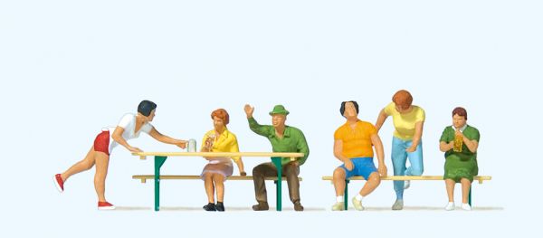 10702 Preiser - Im Biergarten (2) - Spur H0